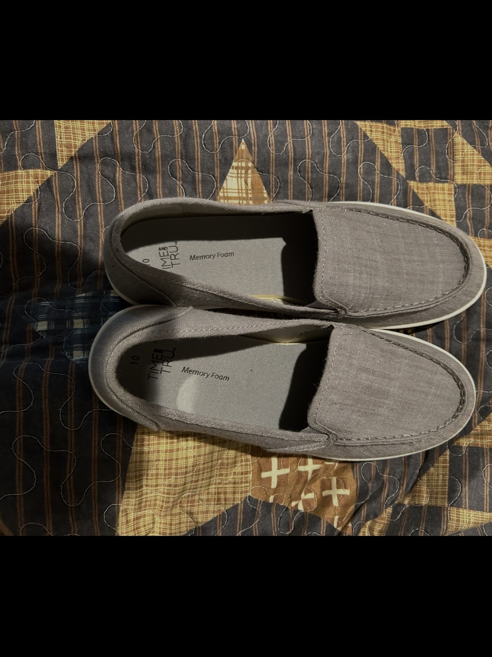 Wonens Gray Slip-On Loafers with Memory Foam